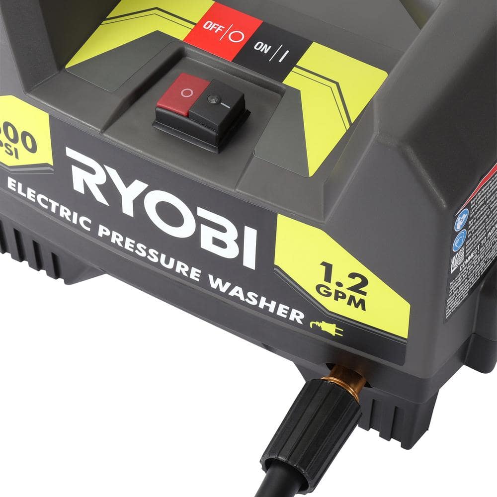 RYOBI 1600 PSI 1.2 GPM Cold Water Corded Electric Pressure Washer RY141612