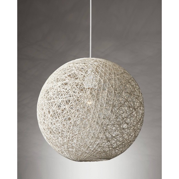 Havana Extra Large Pendant Cream Rattan Adesso