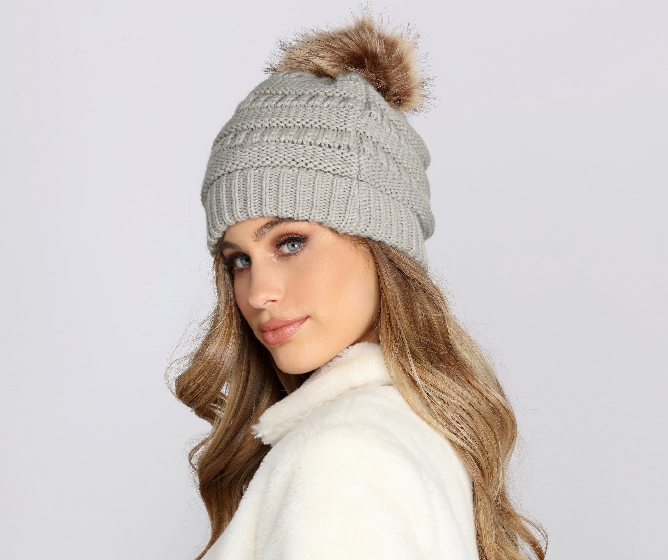 Cozy Cutie Pom Pom Beanie