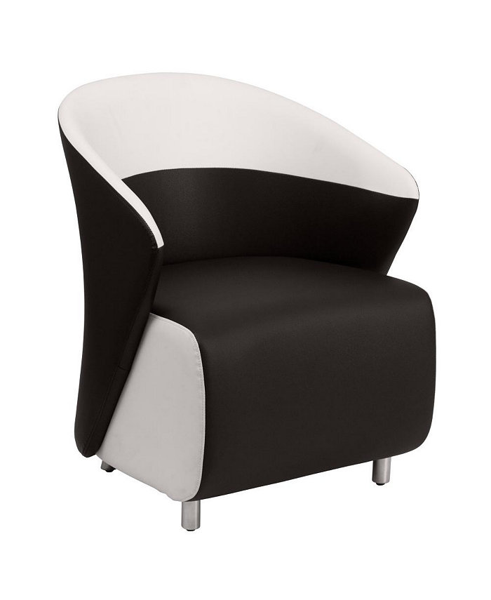 EMMA+OLIVER Home Office Curved Barrel Back Lounge Chair