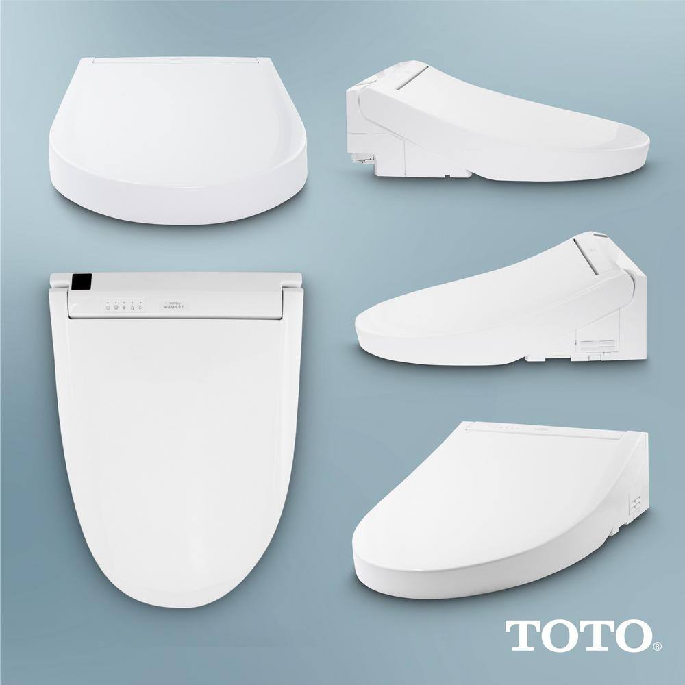 TOTO C5 Washlet Electric Heated Bidet Toilet Seat for Elongated Toilet in Cotton White SW3084#01