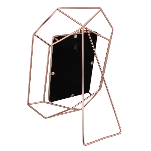 Contemporary Hexagonal 4 quot X 6 quot Photo Picture Frame Rose Gold