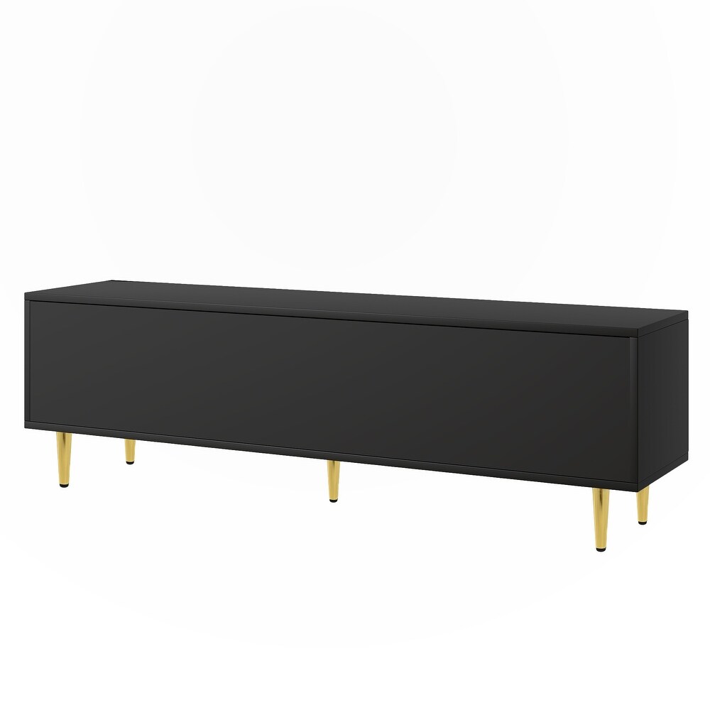 TV Stand with 5 Champagne Legs