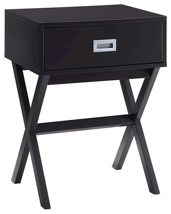 Convenience Concepts Designs2Go Landon End Table  Espresso   Transitional   Side Tables And End Tables   by VirVentures  Houzz