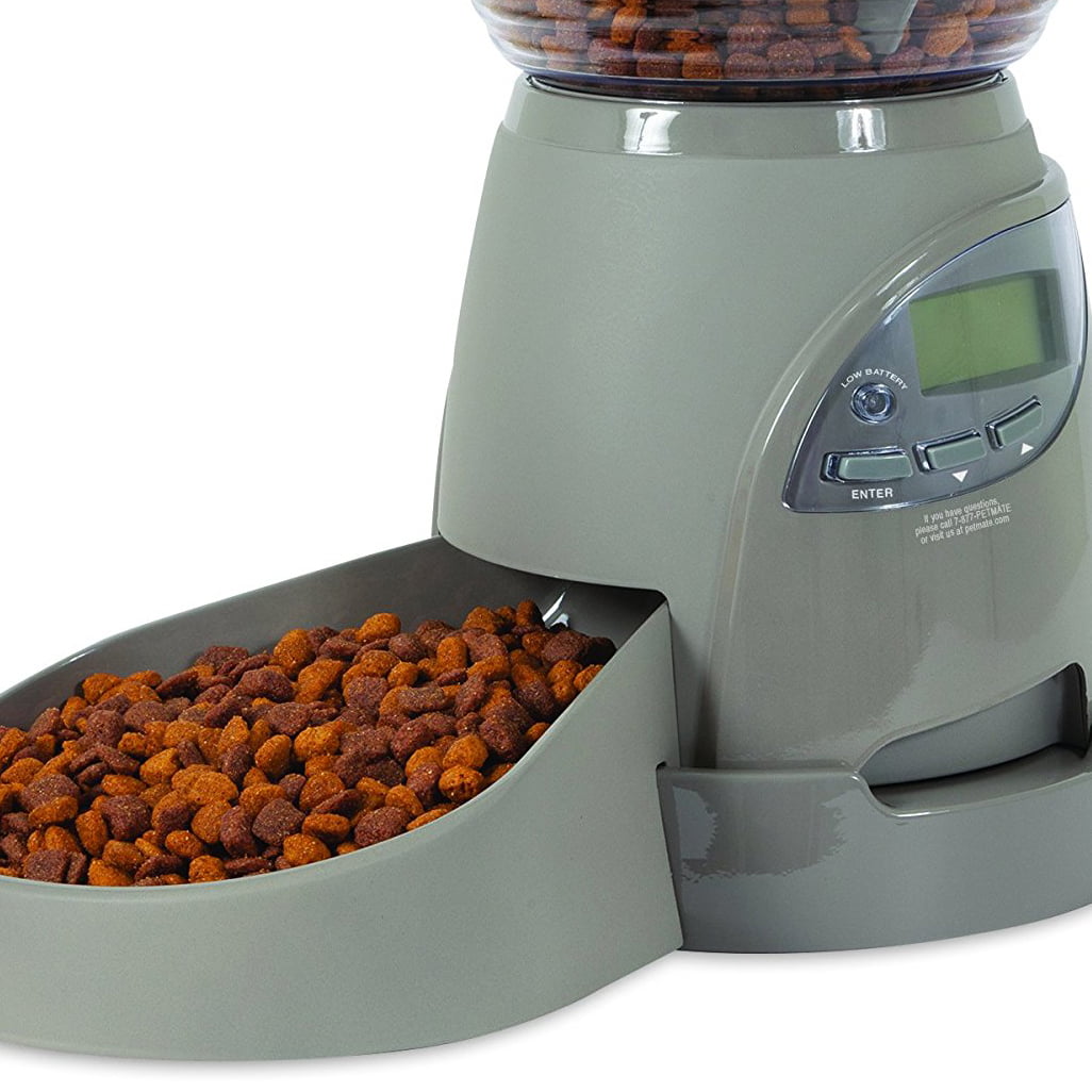 Petmate Portion Right Programmable Pet Feeder， 5 Lbs， for Dogs and Cats