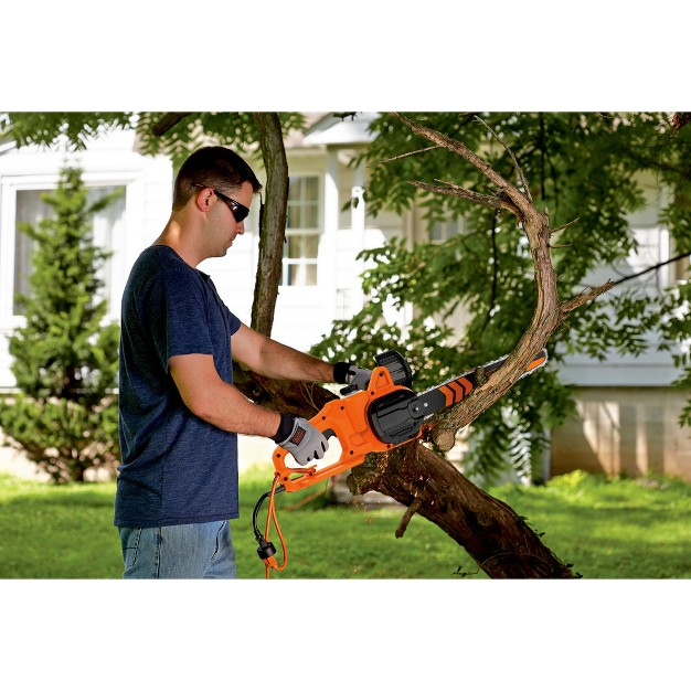 Black amp Decker Becs600 8 Amp 14 In Corded Chainsaw