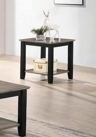 Simple Modern Look Wooden 1pc End Table Living Roo...