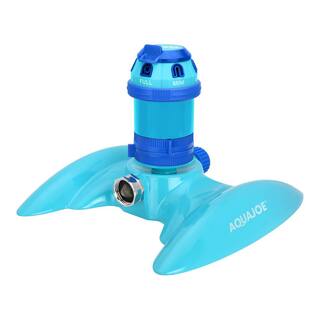 AQUA JOE 6-Pattern Turbo Drive 360-Degree Sprinkler with Customizable Coverage AJ-MSSBM6