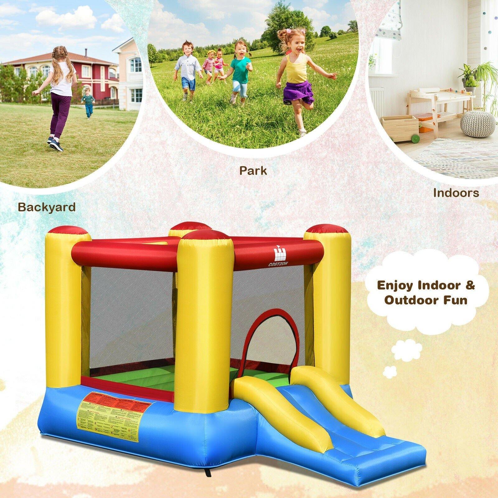 BOUNTECH Inflatable Bounce House, Kids Jump 'n Slide Bouncer with Jumping Area