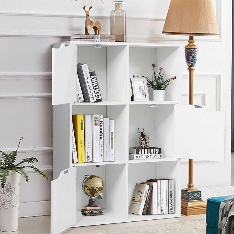 6 Cubes Wood Storage Shelves Organization