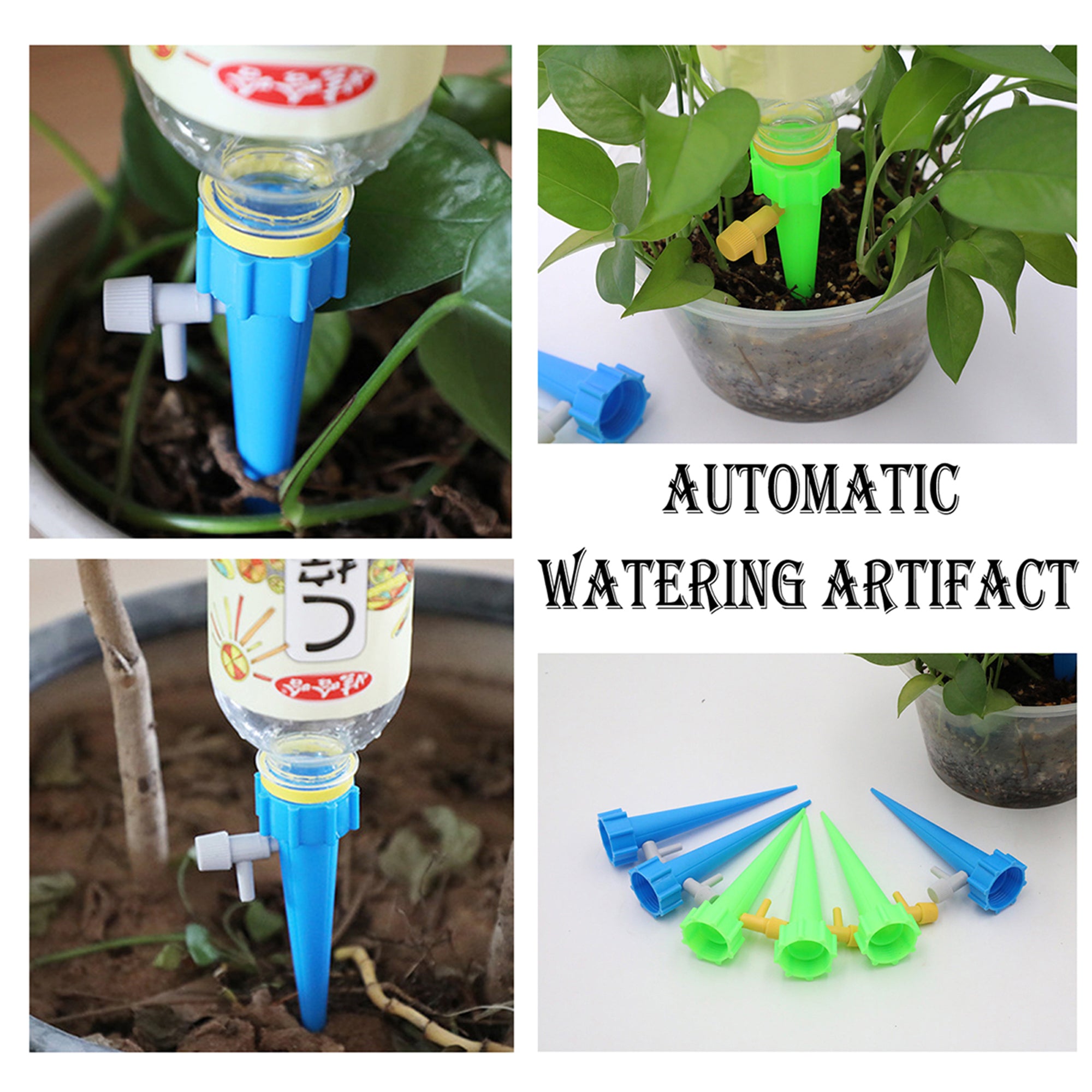 Luckinbaby Automatic Watering Timer， Self Plant Dripping Watering Spikes