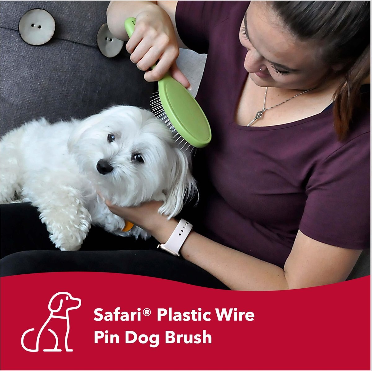 Safari Wire Pin Brush for Dogs