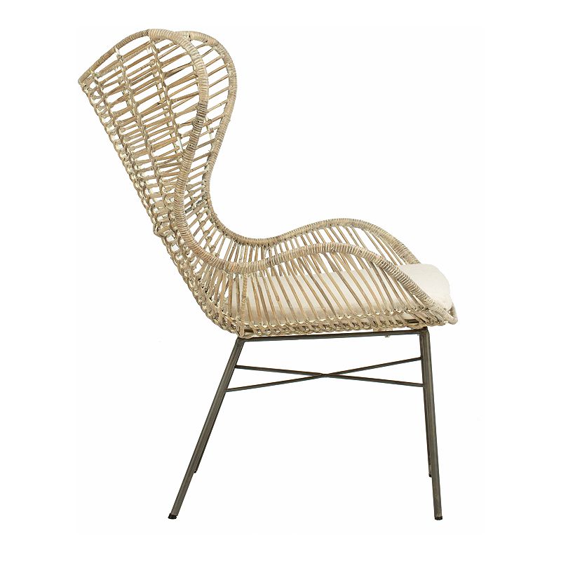 Safavieh Malia Rattan Wingback Armchair