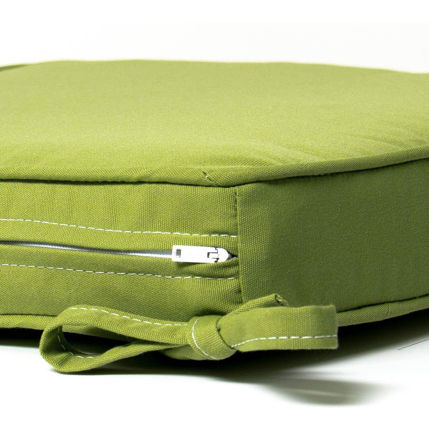 Sunbrella Canvas Ginkgo Extra Large Outdoor Replacement Seat Cushion W/ Piping By Signature