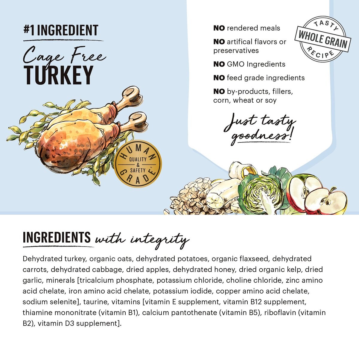 The Honest Kitchen Whole Grain Turkey Recipe Dehydrated Dog Food