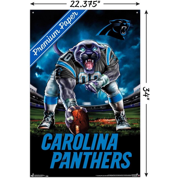 Trends International Nfl Carolina Panthers 3 Point Stance 19 Unframed Wall Poster Prints