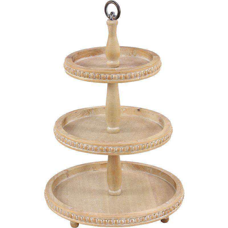 Stella and Eve Wood Tiered Server