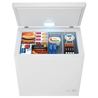 Vissani 6.9 cu. ft. Manual Defrost Chest Freezer with LED Light Type in White Garage Ready DCM7QRWW