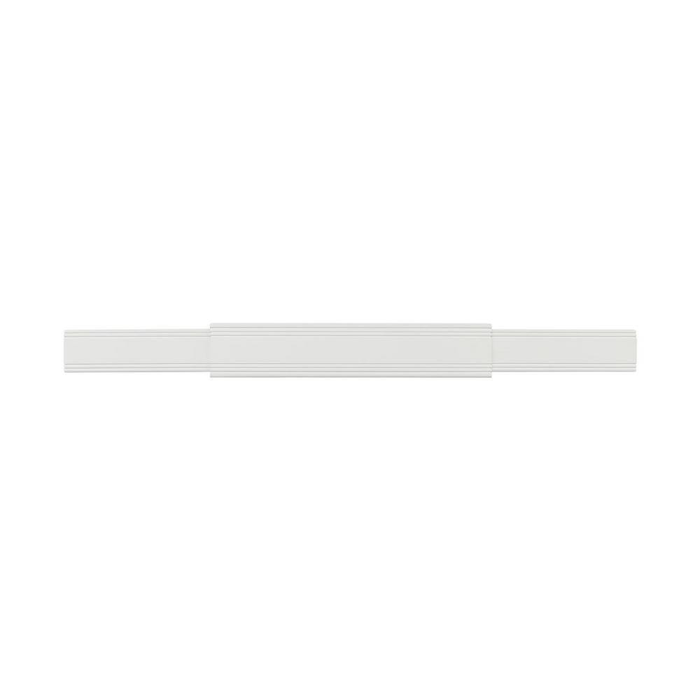 Pearl Mantels 48 in. - 80 in. White Cap-Shelf Mantel RPS211ADJD