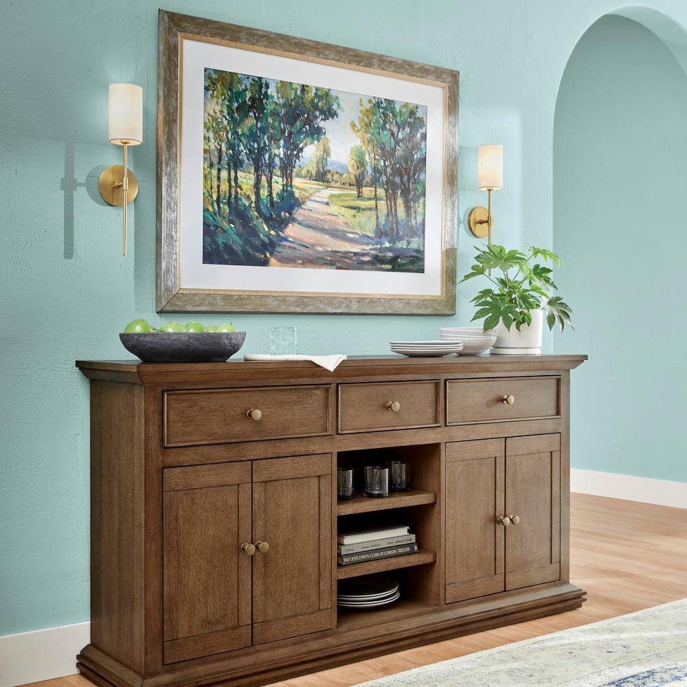 Home Decorators Collection Eldridge Wood Buffet in Haze Brown HD02-F01WD