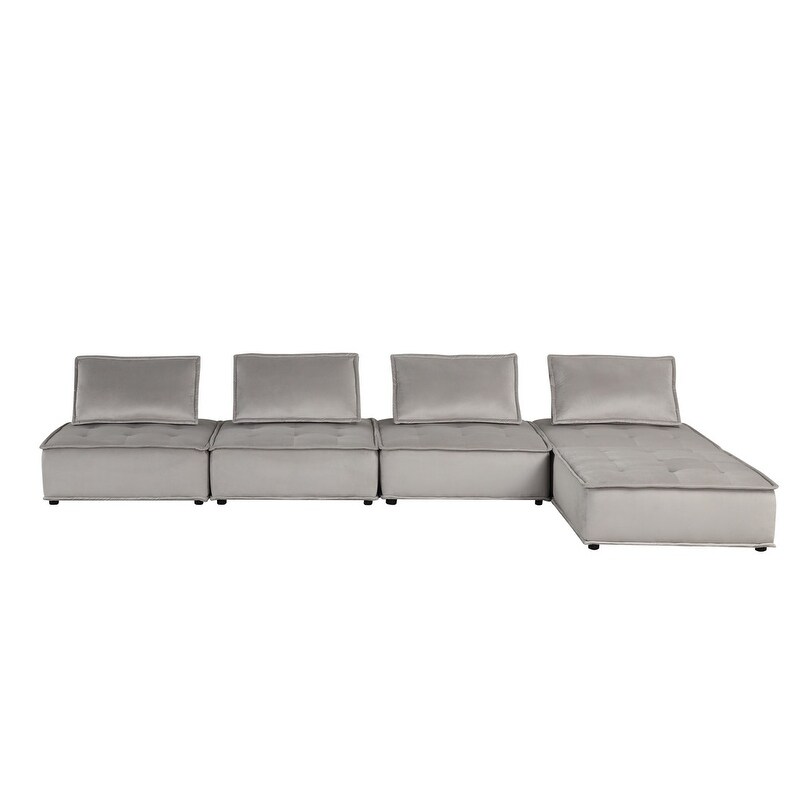 Anna Velvet 5 Pc Sofa and Loveseat