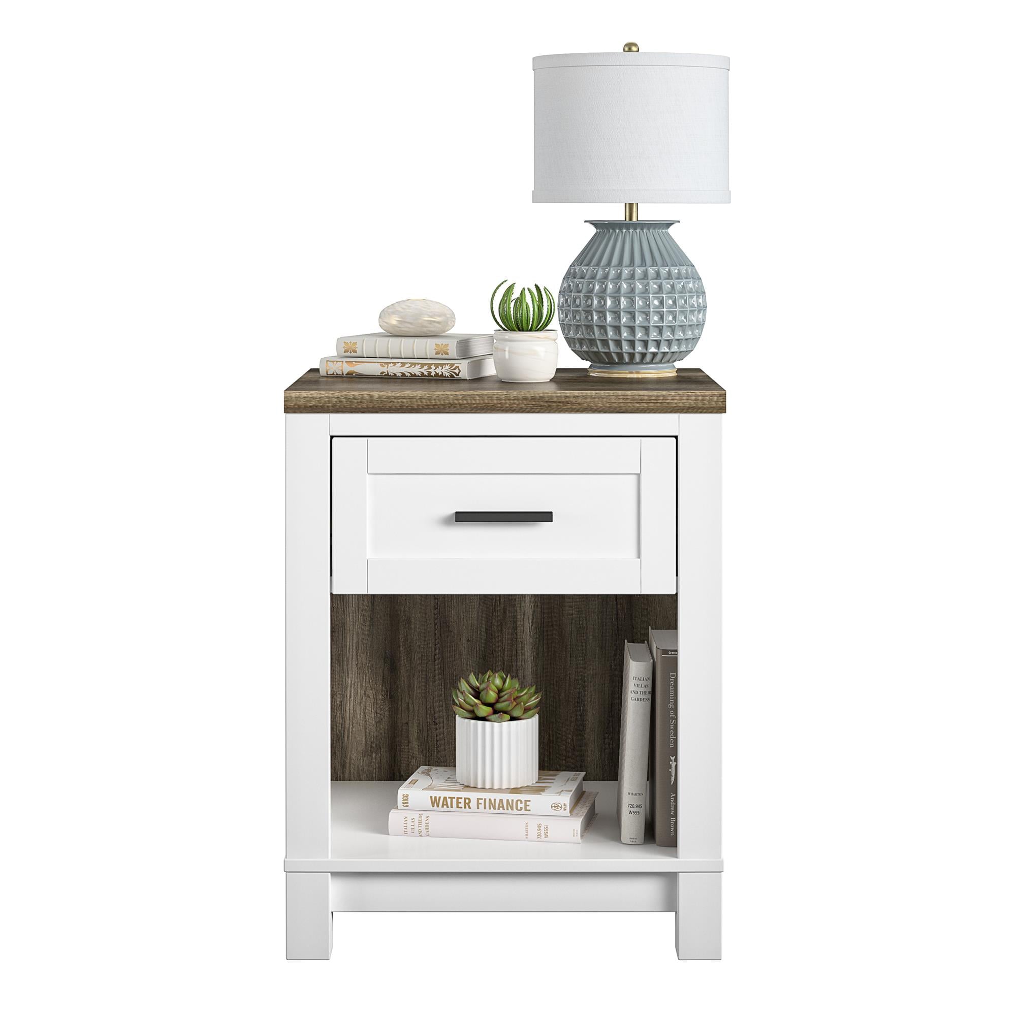 Ameriwood Home Bay Hills Nightstand, White