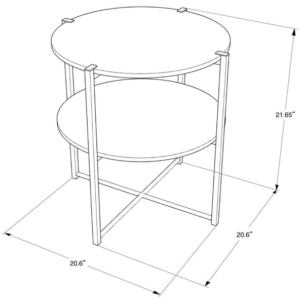 Braiden Round End Table