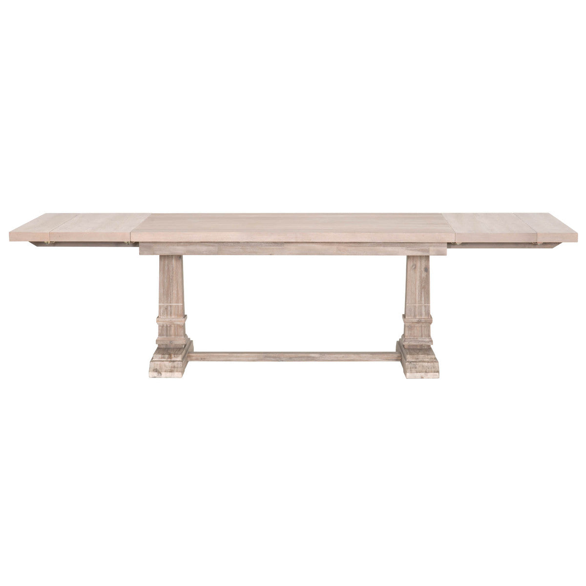 Hudson Extension (78-110) Dining Table in Wire Brushed Natural Gray