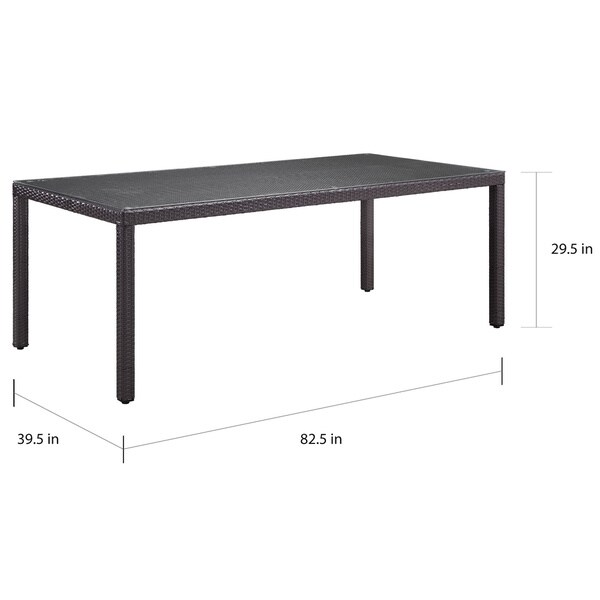 Bocabec 82inch Outdoor Patio Dining Table by Havenside Home