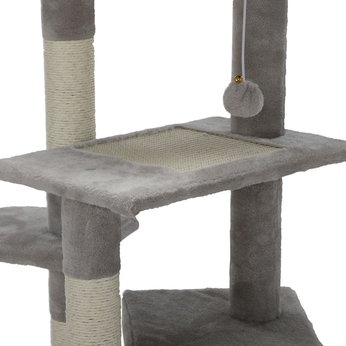 Coziwow by Jaxpety 33-in Small Cat Climbing Tree and Condo， Grey