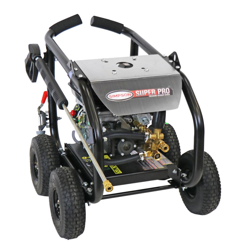 Simpson SuperPro Roll Cage Cold Water Professional Gas Pressure Washer 3600 PSI ;