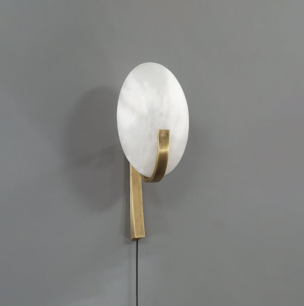 Alice Alabaster Plug-in Wall Lamp