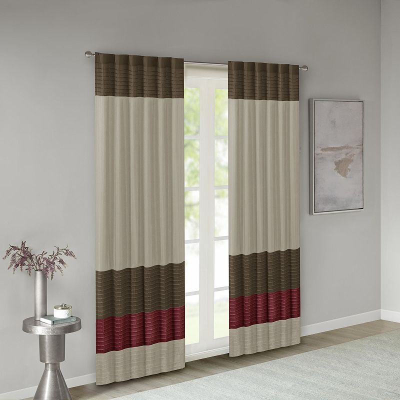 Madison Park Eastridge Light Filtering 1-Panel Rod Pocket Window Curtain - 50'' x 84''