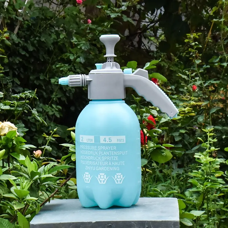 Wejump Pump Pressure Water Sprayer with Adjustable Nozzle and Extra Spray Wand Handheld Manual Garden Sprayer for Watering Plant