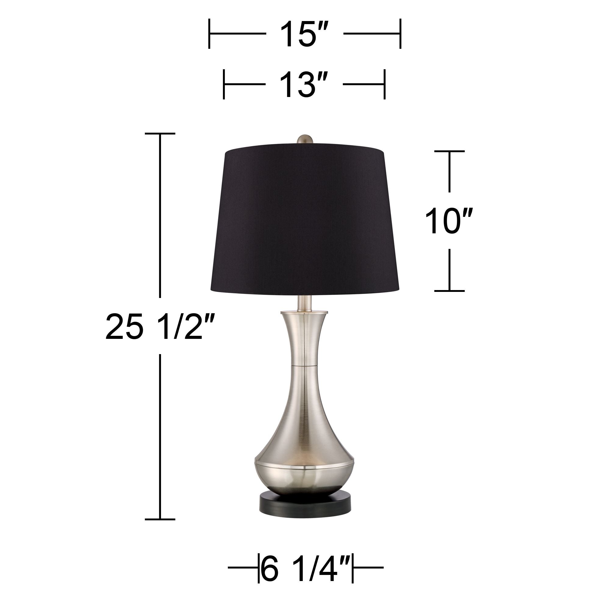 360 Lighting Modern Table Lamps Set of 2 25 1/2