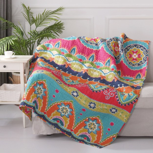 Amelie Bohemian Quilted Throw Levtex Home