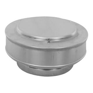 Active Ventilation 7 in. Dia Aluminum Vent Pipe Cap in Mill Finish VPC-7