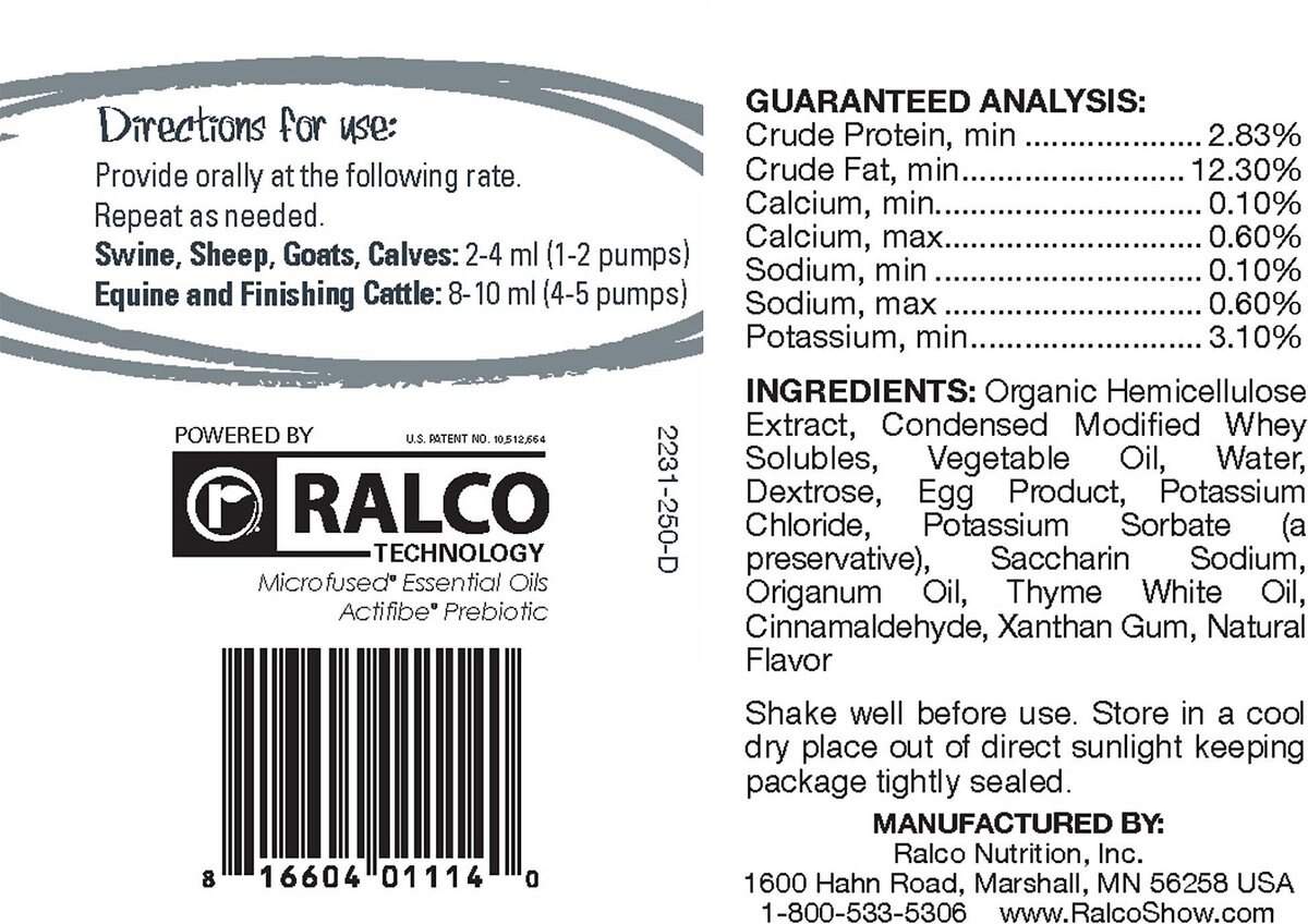 Ralco Show Gun Cattle Supplement， 250-ml bottle