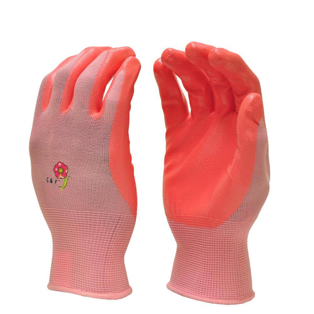 G  F Products Women's Medium Garden Glove in Assorted Colors (6-Pair) 15226