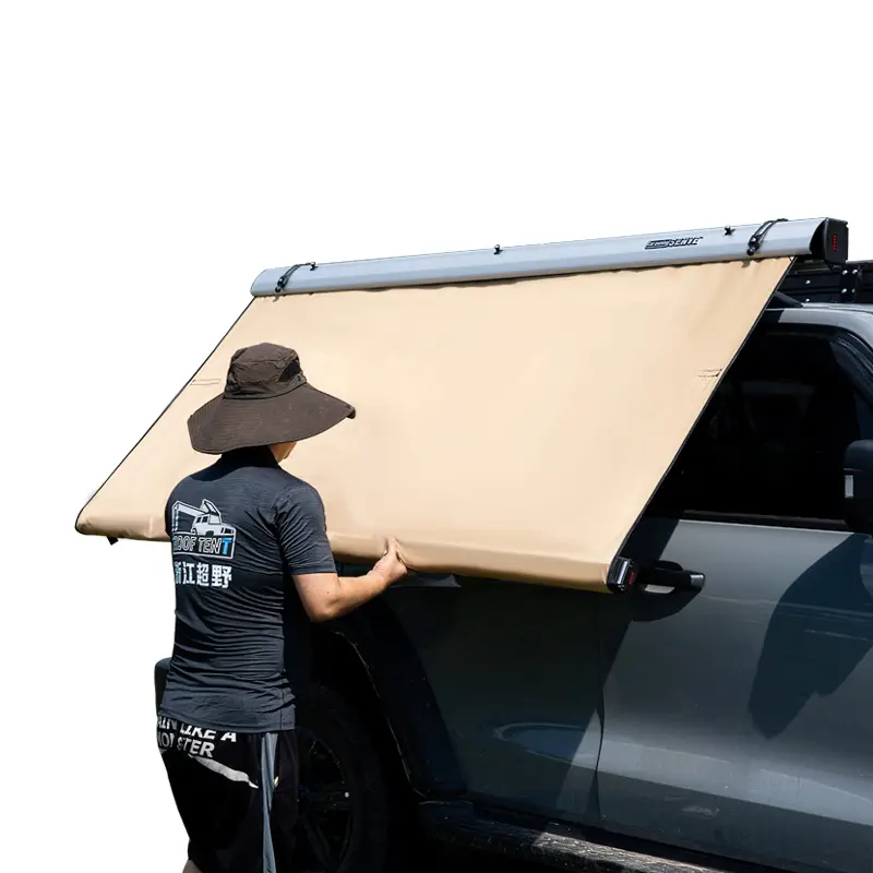 Retractable Car Side Awning New Type Aluminum Box Sun Protection Canopy Vehicle Roof Mounted 2M 2.5M 3M Vehicles  side tent