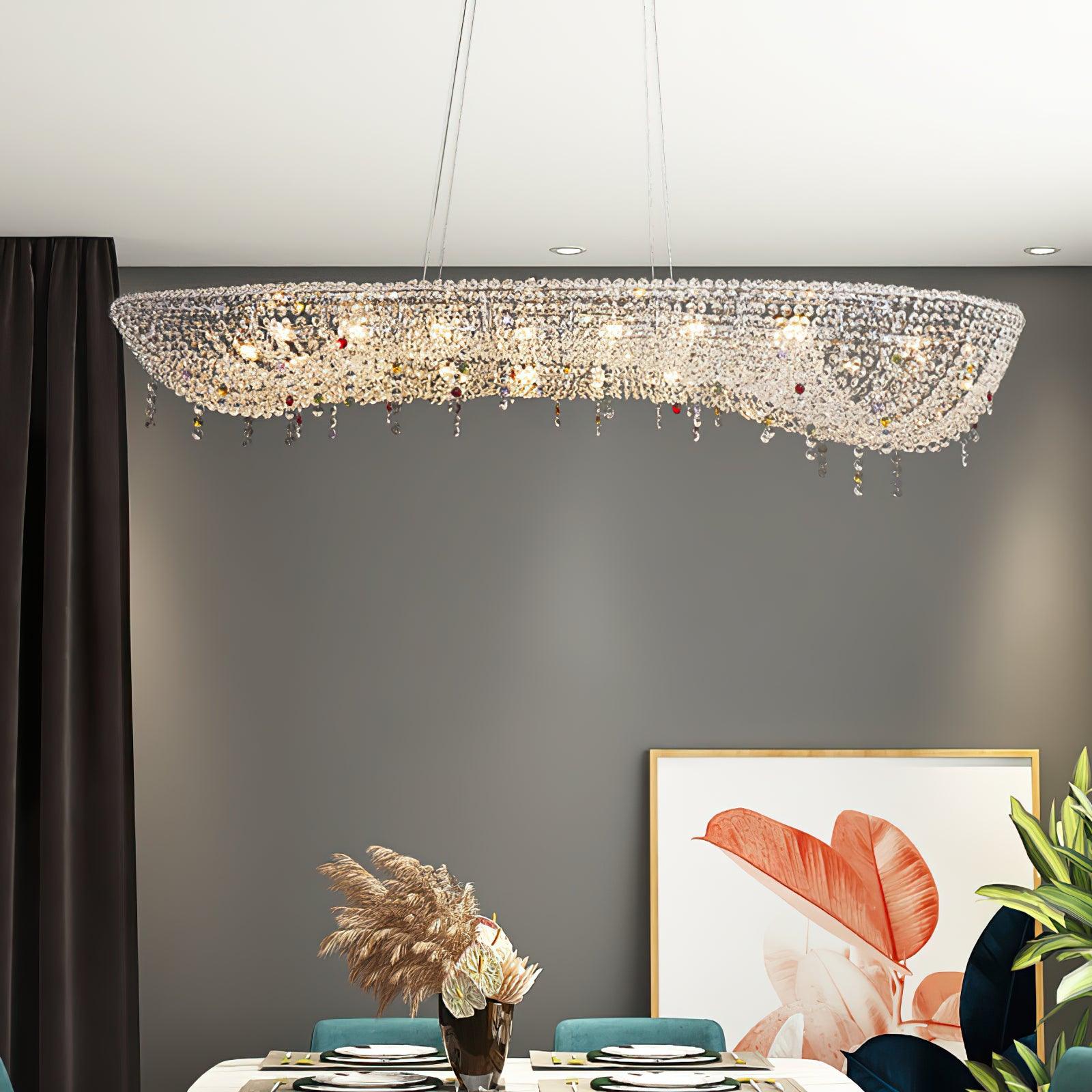 Modern Round Crystal Chandelier