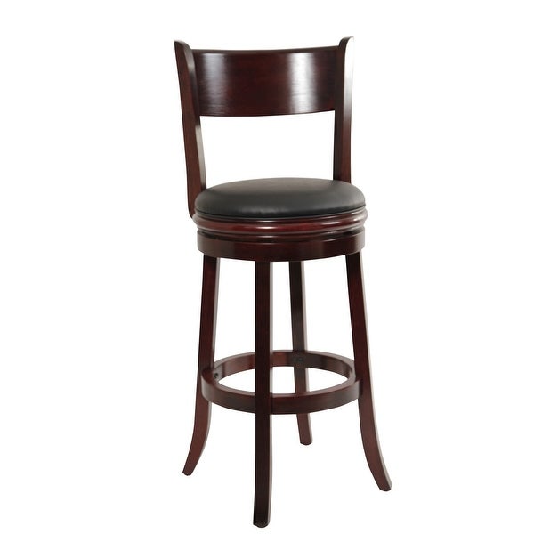 Palmetto Rubberwood 29-inch Swivel Stool