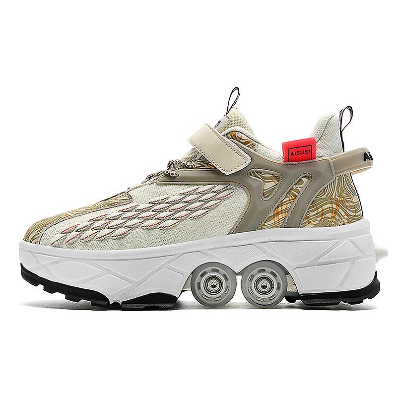 Roller Skates Foldable Pulleys Can Be Folded Into Casual， Athletic Shoes， Men's Shoes Women's Shoes Gifts