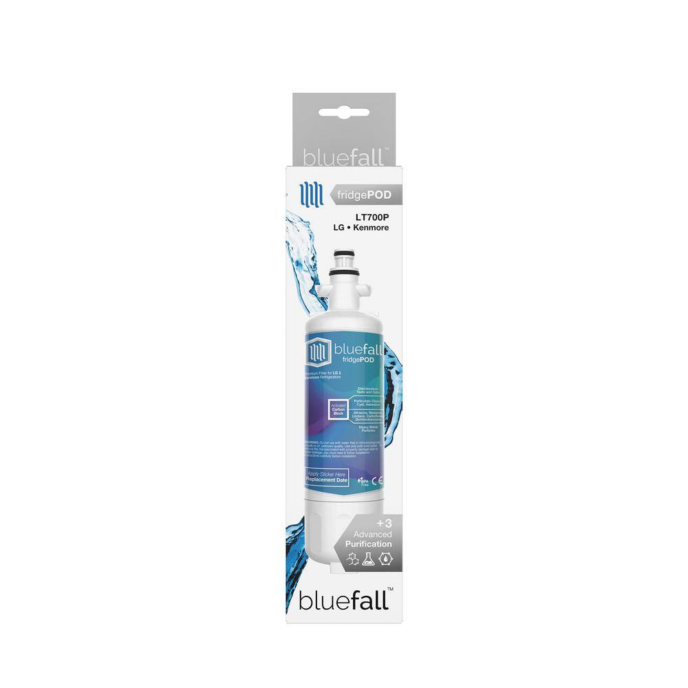 Bluefall 5 Compatible Refrigerator Water Filters Fits LG LT700P and Kenmore 46-9690 (Value Pack) BF-LGLT700P-5PK