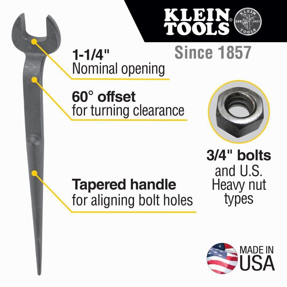 Klein Tools Spud Wrench 1-1/4