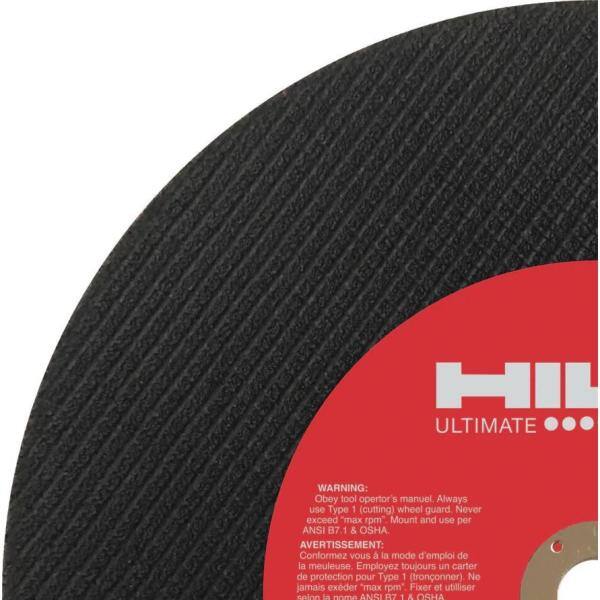 Hilti 12 in. x 532 in. x 1 in. 0-Teeth SPX Abrasive Steel Cutting Gas Saw BladeDisc (10-Pack) 436723