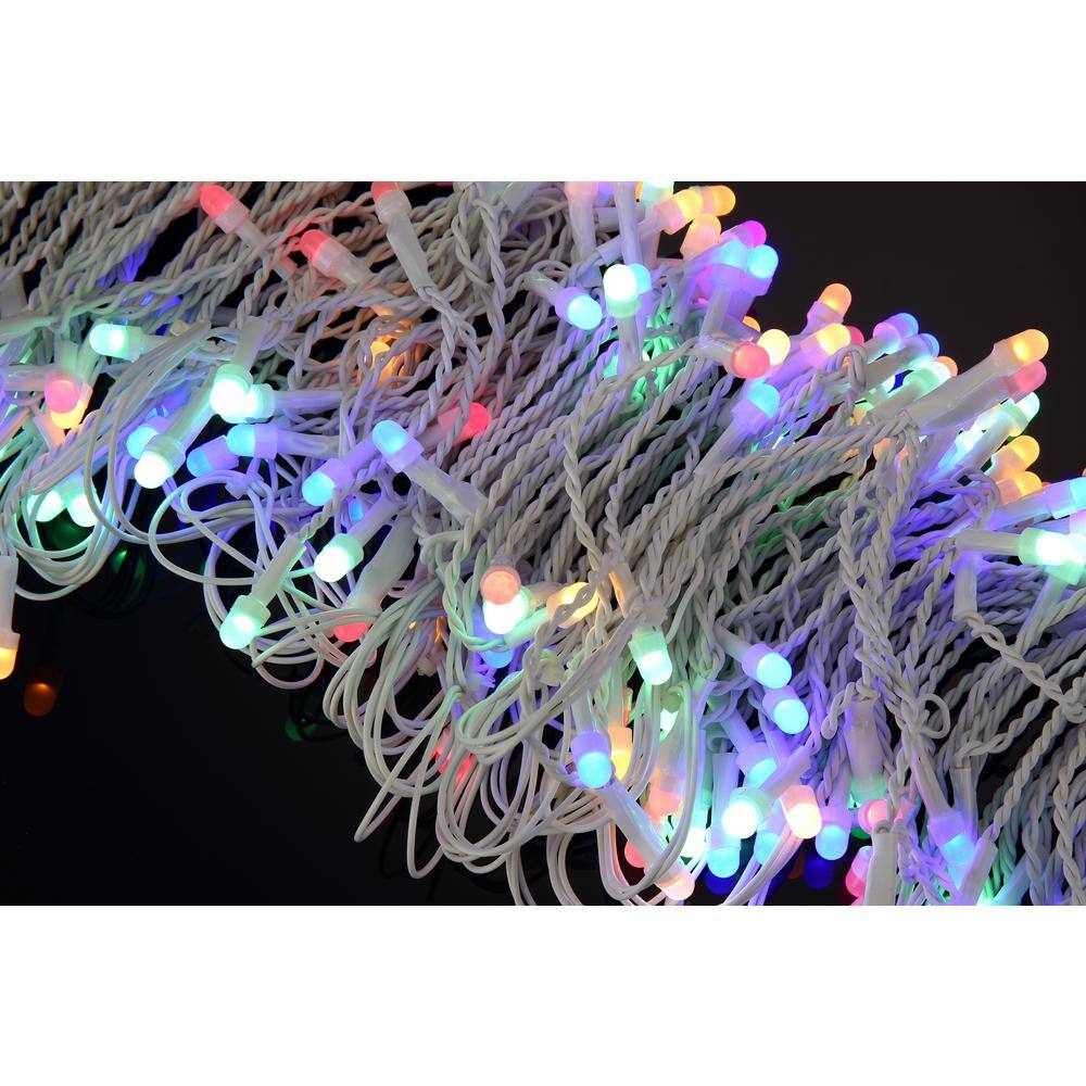 Novolink Bundle - 200 Light 8 mm Mini Globe Multi-Color Icicle LED String Light with Wireless Smart Control + 200 Light Add-on ICS-200-8-EXT-M