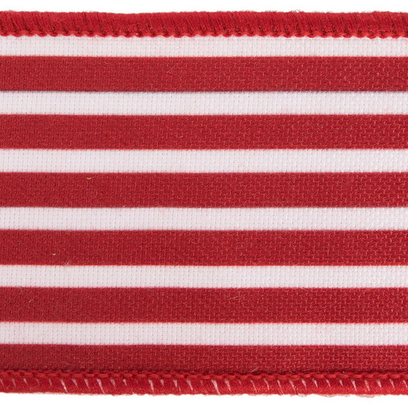 Vickerman QR221149 4x10yd Red Horizontal Stripe