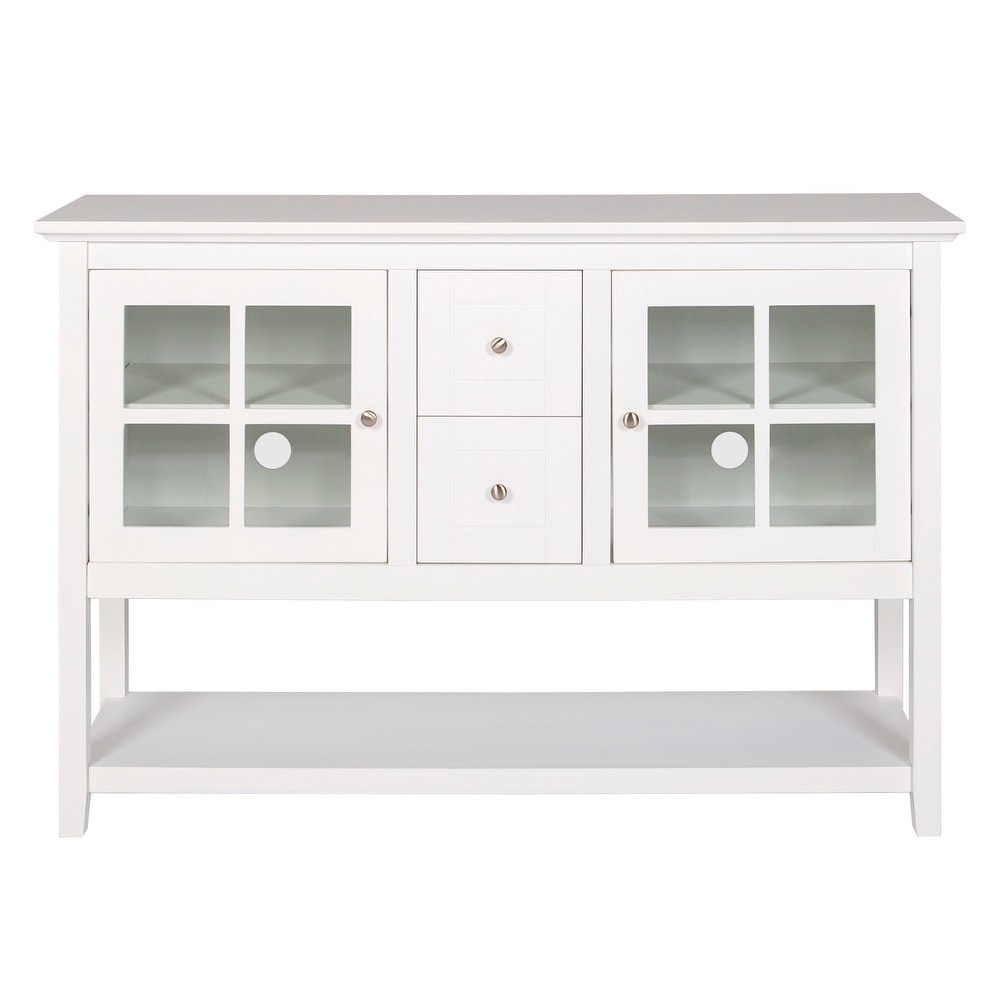 Middlebrook 52 inch White Buffet Cabinet TV Console