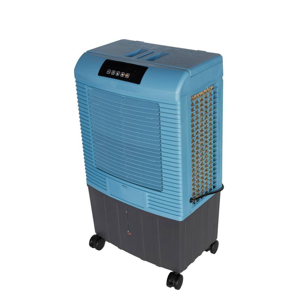 Hessaire 2100 CFM 3-Speed Portable Evaporative Cooler (Swamp Cooler) for 700 sq. ft. in Ice Blue MC26T